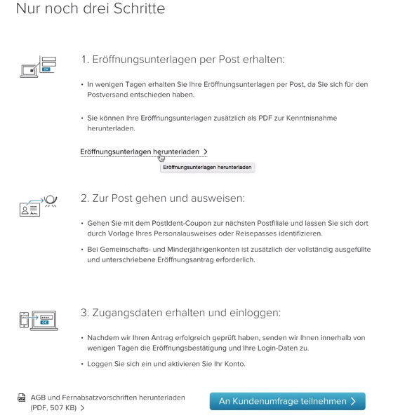Consorsbank Depoteröffnung PostIdent