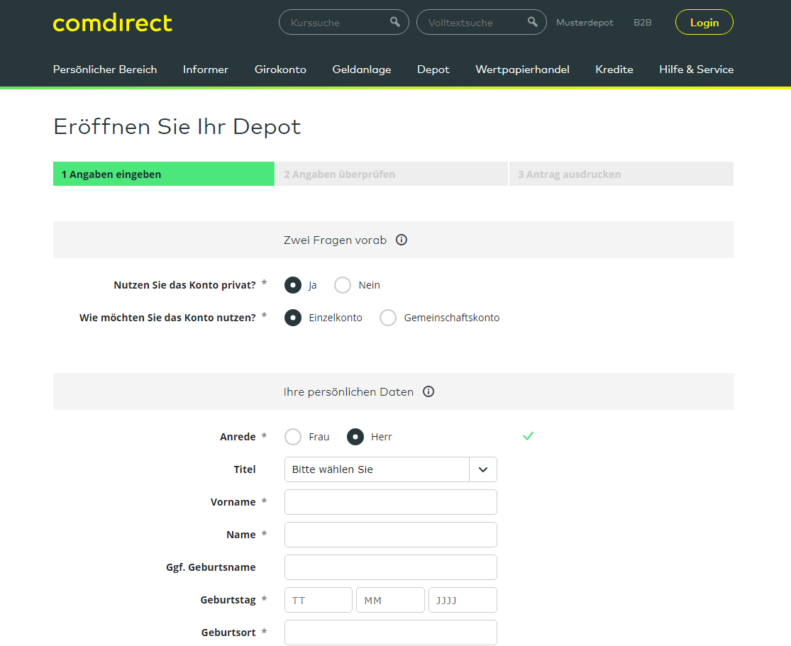 Comdirect Verrechnungskonto Comdirect Verrechnungskonto