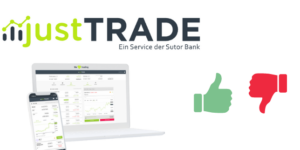 Sparplan bei justTRADE Test Broker