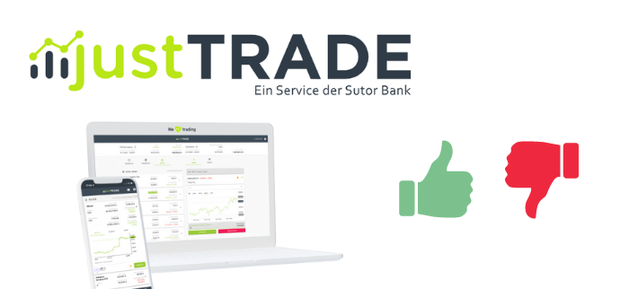 Sparplan bei justTRADE Test Broker