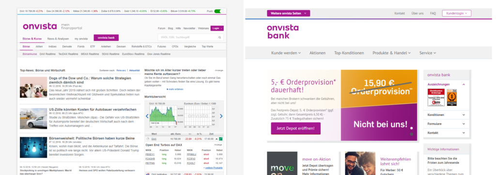 Onvista Bank Homepage Sparplan anlegen