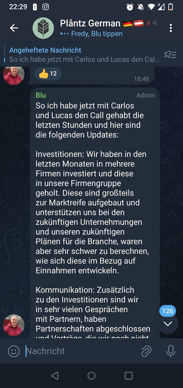 Plaentz Liquiditätsprobleme