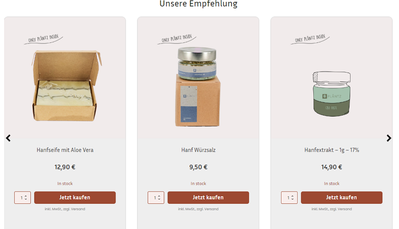 Plaentz Shop Online Store
