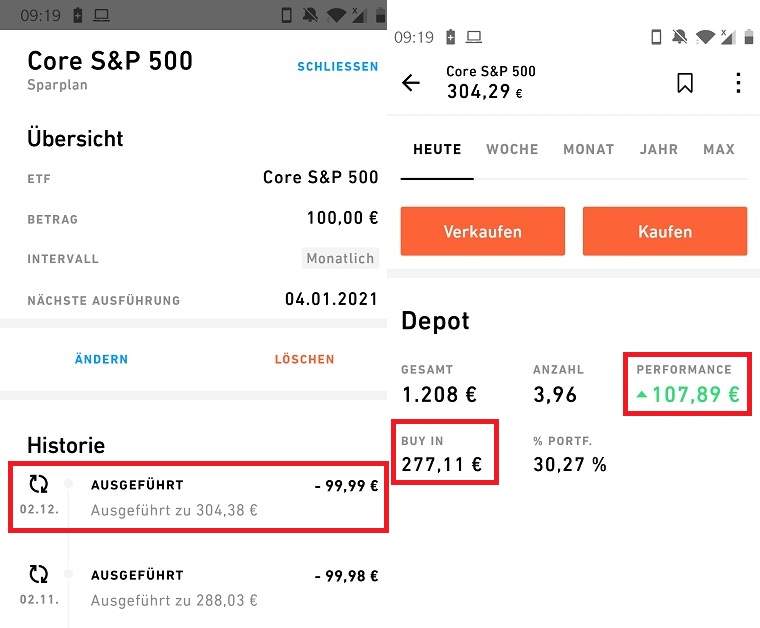 Trade Republic Sparplan S&P 500